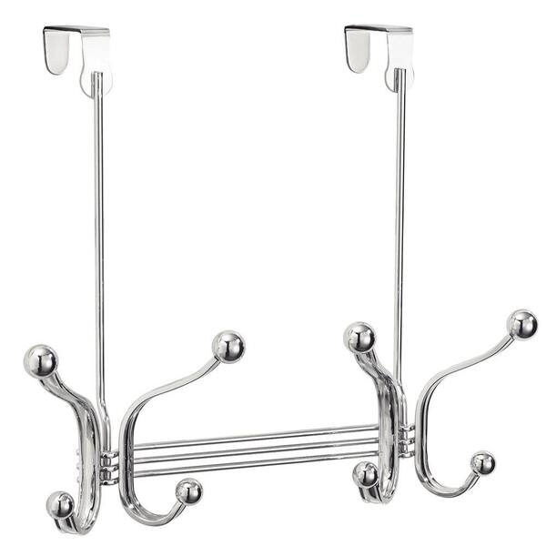 interDesign York Lyra OTD Dual Quad Robe Hook in Chrome