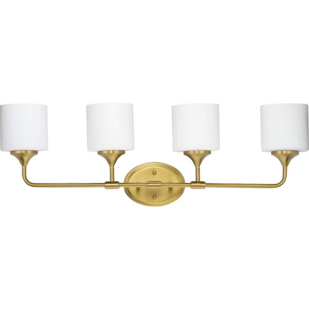 Lynzie 4-Light Brushed Gold Bath Vanity Light