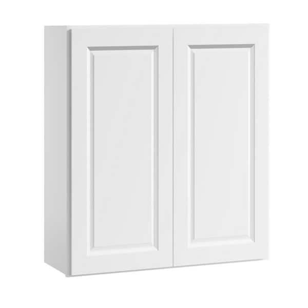36 in. W x 12 in D x 42 in. H in. Traditional White Plywood Ready to Assemble Kitchen Wall Cabinet with Doors, Shelves