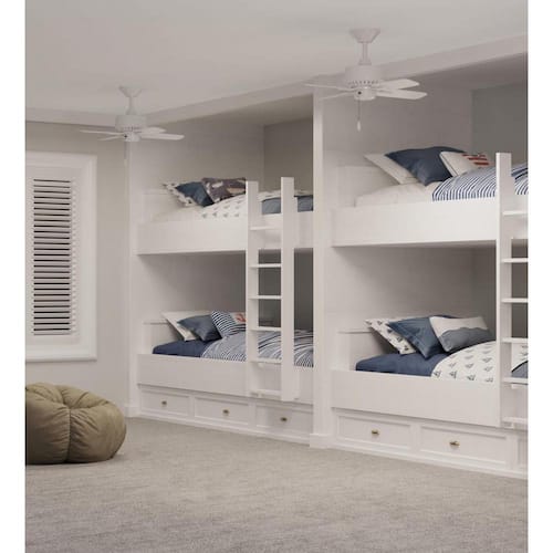 Drift 32 in. Indoor White Traditional Ceiling Fan with Remote Included for Great Room and Living Room Ceiling Fans