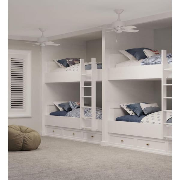 Drift 32 in. Indoor White Traditional Ceiling Fan with Remote Included for Great Room and Living Room