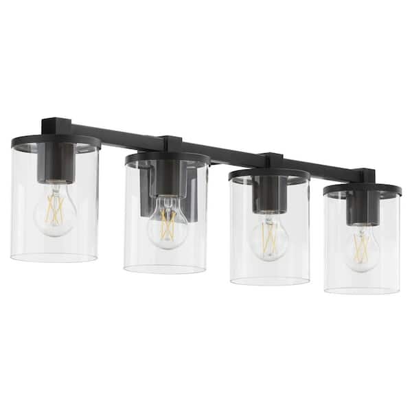 Quorum International Bolton 30.5 in. W 4-Light Matte Black Vanity