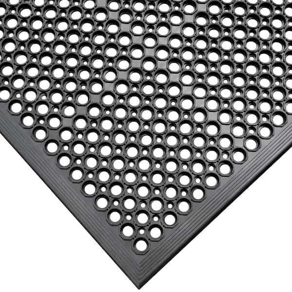 Rubber-Cal Kitchen Mat Anti-Slip Black 36 in. x 60 in. Rubber Grease  Proof Kitchen Mat Commercial Floor Mat (Pack of 2) 03-181-BK-2 - The Home  Depot
