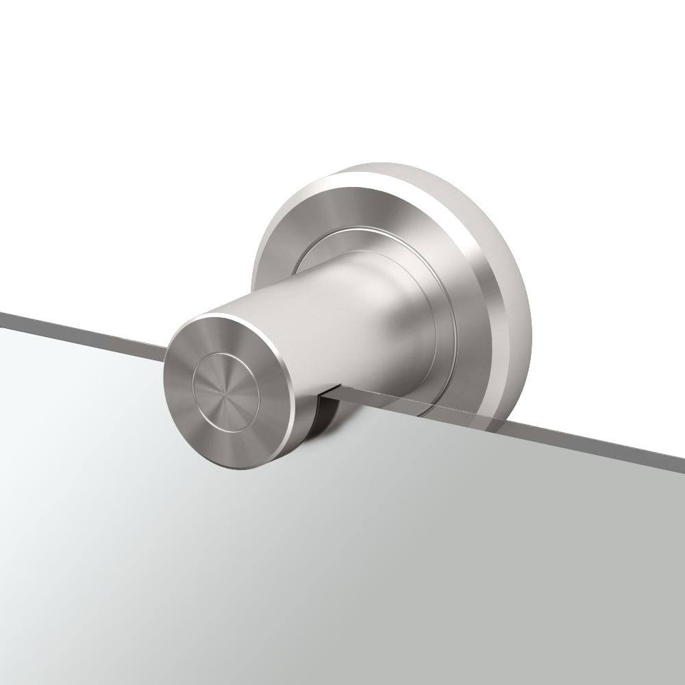 Latitude 30" Satin Nickel Frameless Rectangular Vanity Mirror