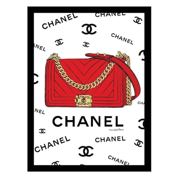 VENICE BEACH Collections Designer Handbag by Fairchild Paris 1-Piece Framed Graphic Print Abstract Poster Art Print 18 in. x 14 in.