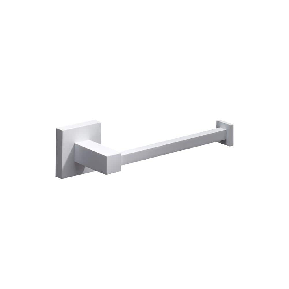 Matte White Metal 4-Piece Bathroom Hardware Set