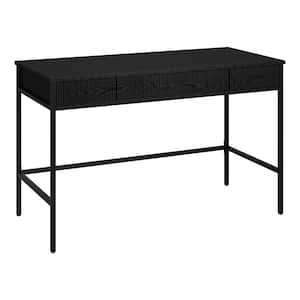 Nolan 47.63 in. Black Writing Desk