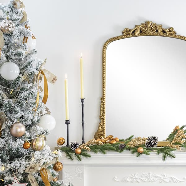 Rococo Gold Bow-Carved Vanity Mirror- CharmyDecor