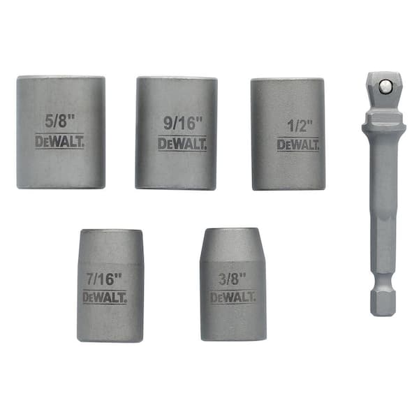 DEWALT MAXFIT ULTRA 3/8 in. Carbon Steel Drive Socket Set (6-Piece