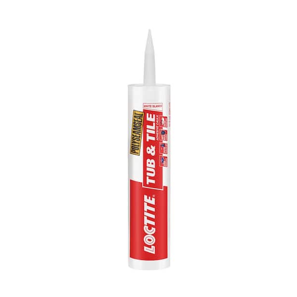 Polyseamseal Tub and Tile 10 oz. White Latex Caulk Sealant (12-pack)