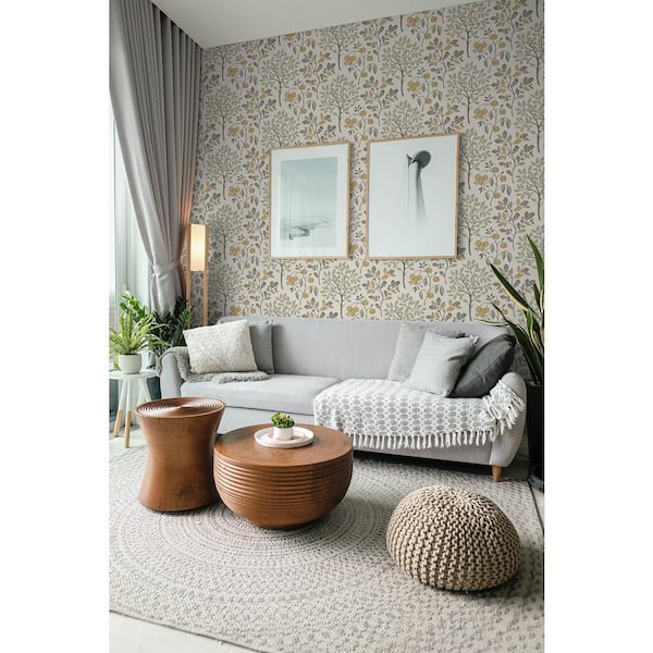 Rowan Natural Autumn Trees Matte Non-pasted Paper Wallpaper