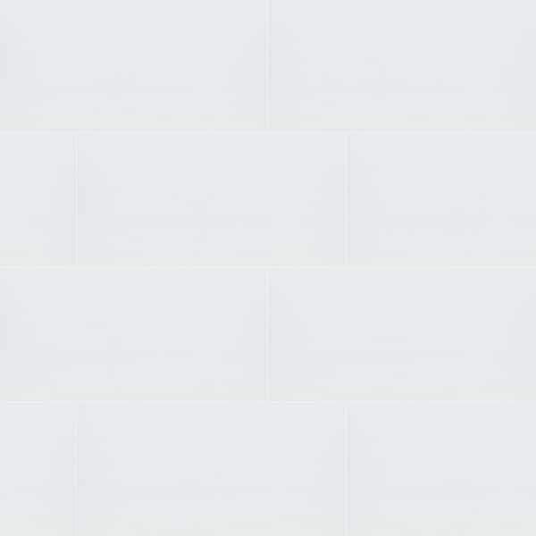 MSI Dymo White Glossy 12 in. x 24 in. Glossy Ceramic Wall Tile (960 sq. ft. /Pallet)