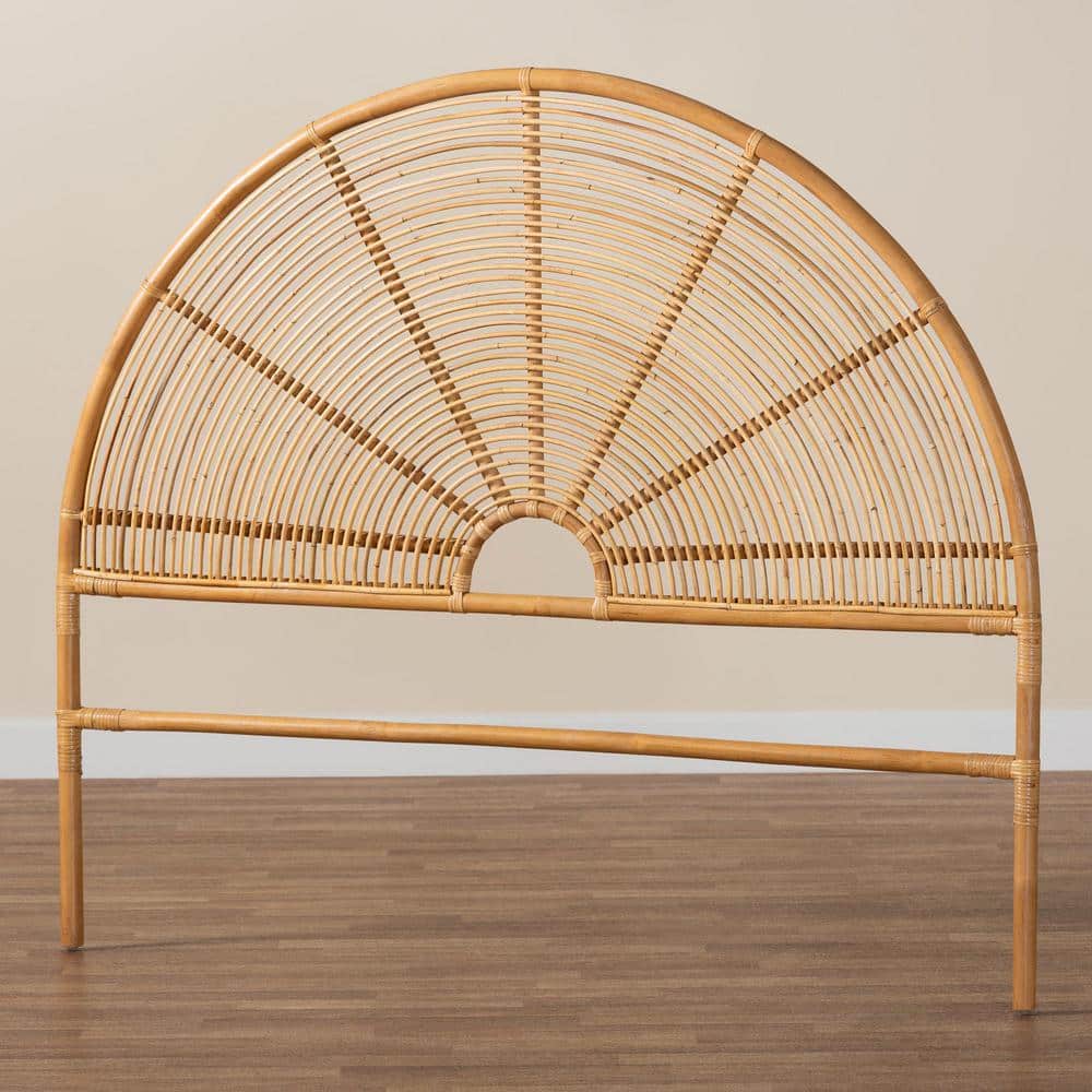 Nina Bohemian Honey Rattan Queen Size Headboard