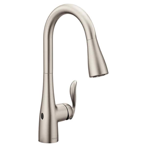 Arbor Spot Resist Stainless 15.5 in. H Touchless Pull Down Sprayer Kitchen Faucet with 360 Degree Spout Swivel