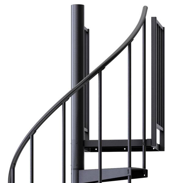 Mylen STAIRS Condor Black Interior 42 in. Diameter Spiral