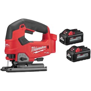 M18 FUEL 18V Lith-Ion Brushless Cordless Jig Saw w/ (2) High Output 6.0 Ah Battery Pack