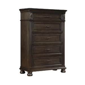 New Classic Furniture Balboa Walnut 5-drawer 40 in. Lift Top Chest of Drawers