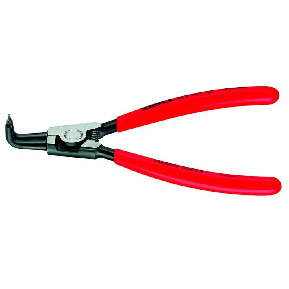 KNIPEX 6-3/4 in. 90 Degree Angled External Snap-Ring Pliers 46 21 A21 - The  Home Depot