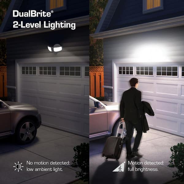 Defiant MaxDetect 240° White Motion Sensing Wired Outdoor 2-Head