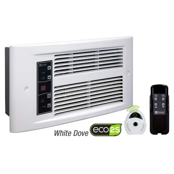 KING PX Eco 120-Volt, 1500-Watt, Electric Wall Heater in White Dove
