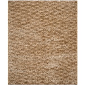 Saint Tropez Shag Taupe 8 ft. x 10 ft. Solid Area Rug