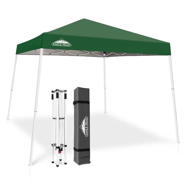 EAGLE PEAK 10 ft. W x 10 ft. D Slant Leg Pop-Up Canopy Tent
