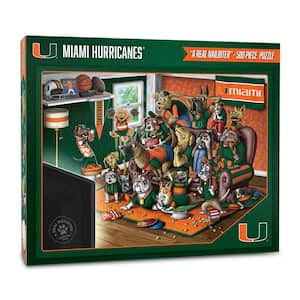 Miami Hurricanes Baseball Round Magnet