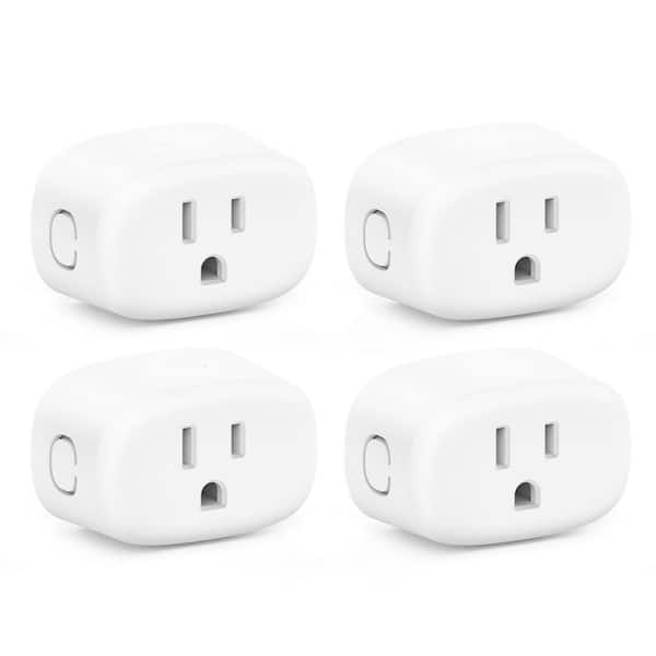 15 Amp 125 Volt Z-Wave Grounding Smart Plug Connector White 2 Pack S2 Security SmartStart Alexa Google Hub MP31Z