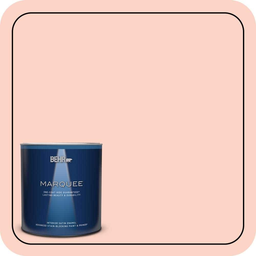 1 qt. #200A-2 Coral Cream Satin Enamel Interior Paint & Primer product image for price tracking