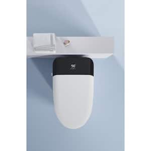 One-Piece Luxury Smart Toilet 1.32 GPF Auto Single Flush Round Toilet in White with Warm Water, Remote Control
