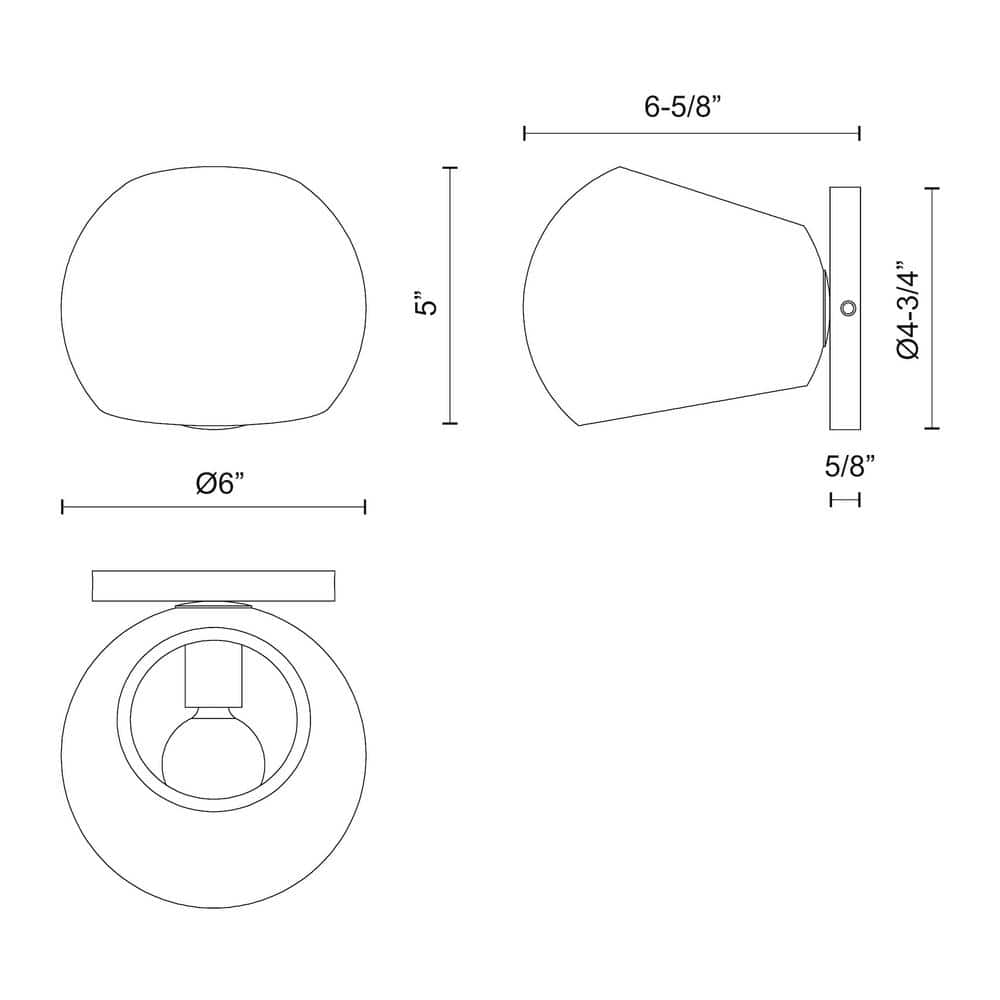 Willow Matte Black Dual-Light Vanity with Custom Glass Options