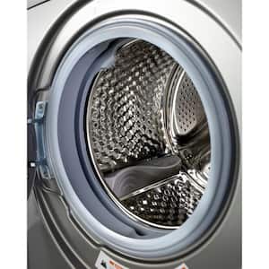 2.7 cu. ft. 24 in. All-in-One Ventless Electric Washer Dryer Combo in Platinum
