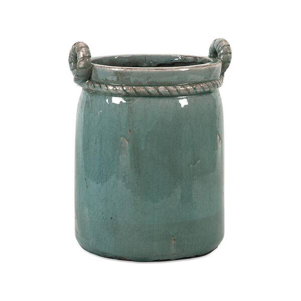 null Marley Turquoise Ceramic Planter