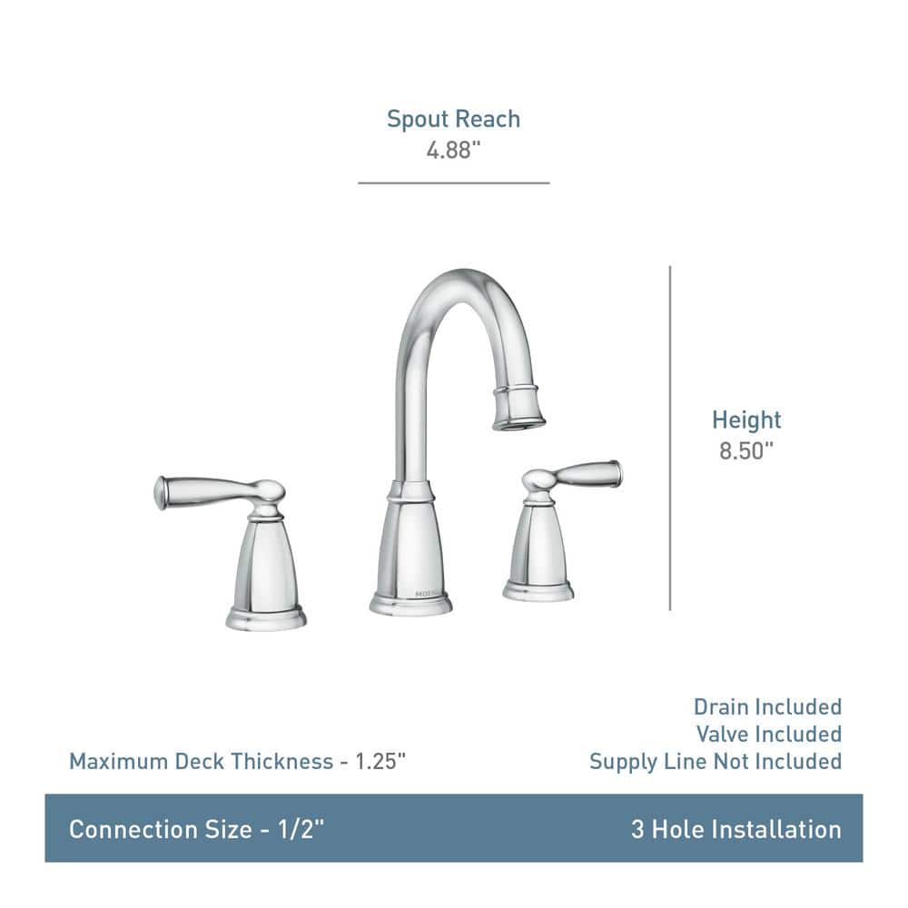 Mediterranean Bronze High Arc Two Handle Bathroom Faucet
