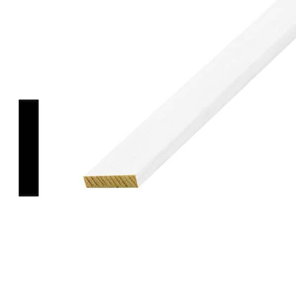 Woodgrain Millwork WM 268 1/4 in. x 1-1/8 in. Primed Finger-Jointed Pine Lattice Moulding