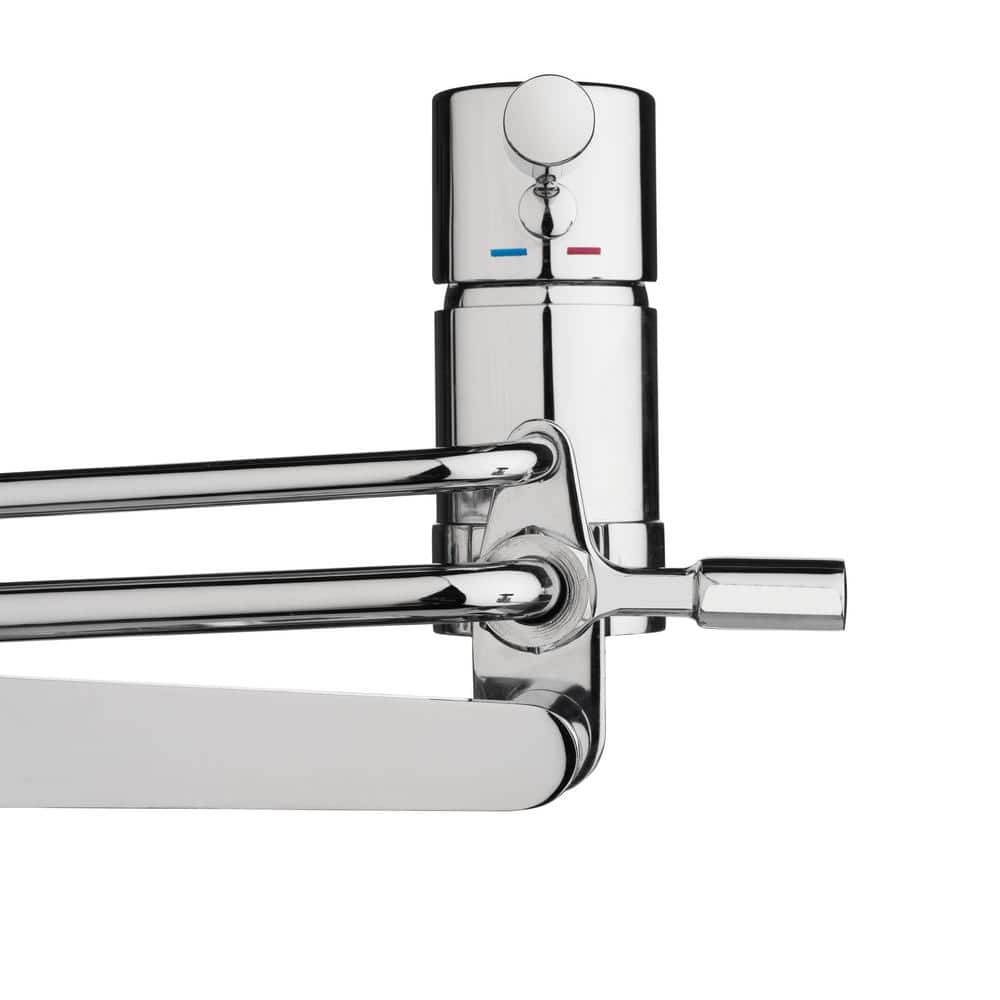 Side-Mounted Chrome Adjustable Spray Bidet with Dual Temperature