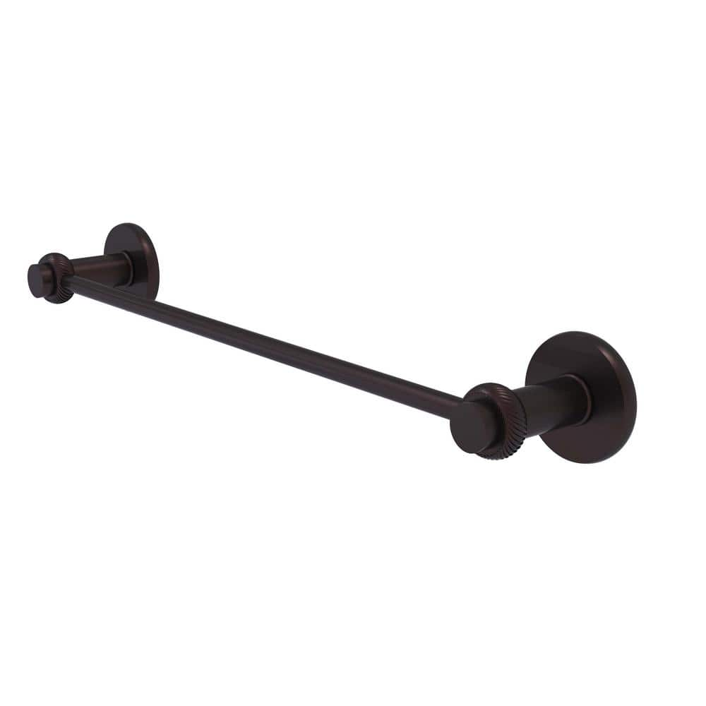 Allied Brass Mercury Collection 24 in. Towel Bar with Twisted Accent in ...