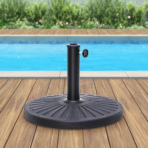 27 lbs. Heavy-Duty Patio Umbrella Base in Black