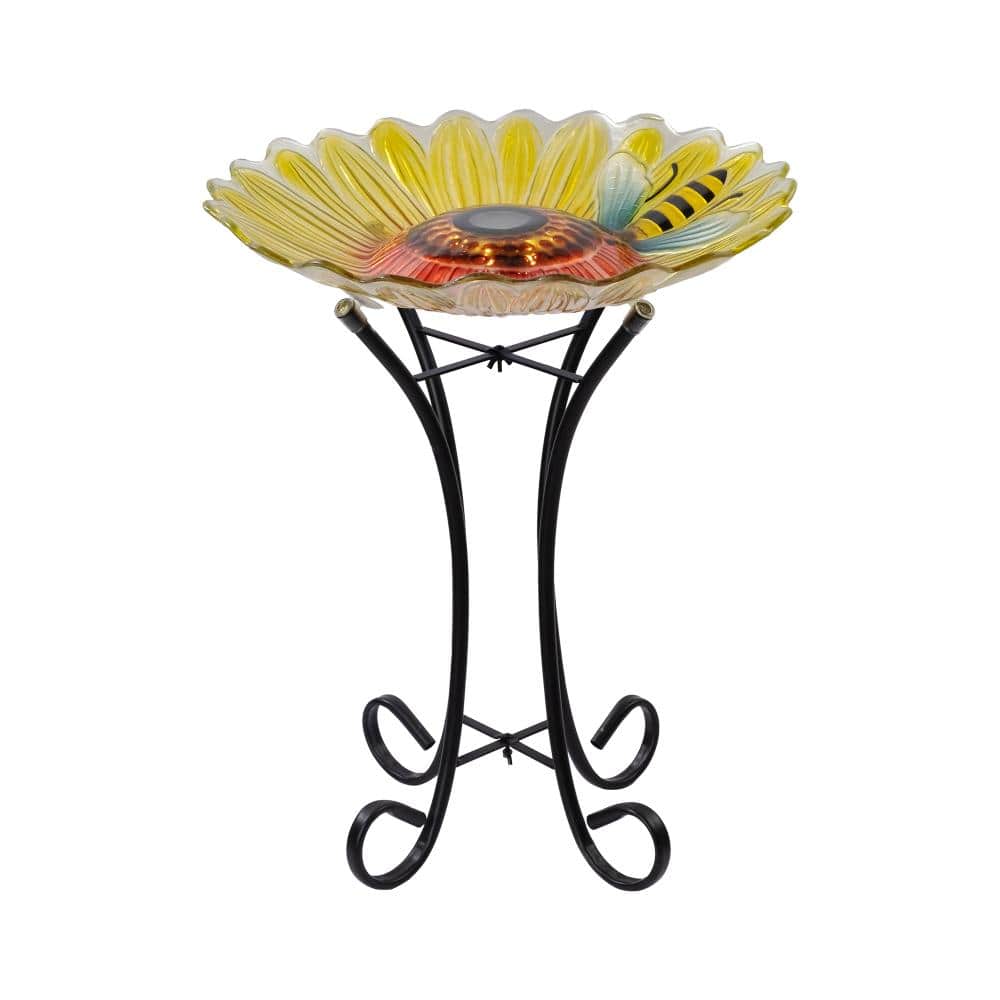 Solar Bee Floral Bird Bath price history on PriceWatchPro