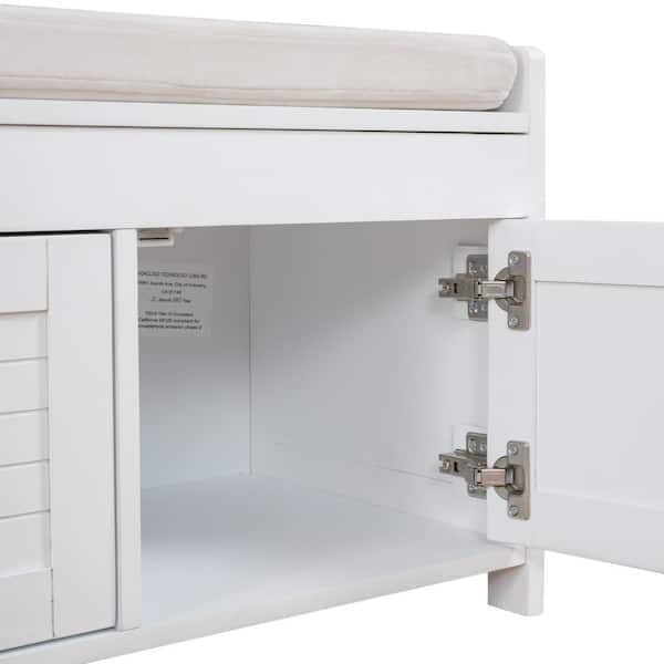 テーブル/チェア DOPPELGANGER - DOD STORAGE BENCH Amazon.com: Haotian White Storage Bench with Drawers