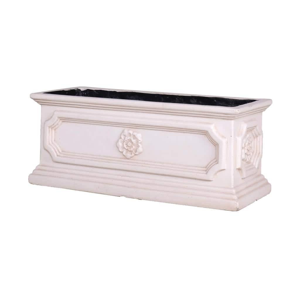 20 in. x 8 in. Light Aged White Stone Window Boxes & Troughs price history on PriceWatchPro