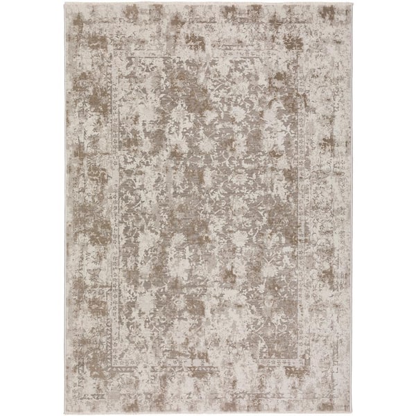 Nelson Brown 5 ft. 3 in. x 7 ft. 8 in. Vintage Area Rug