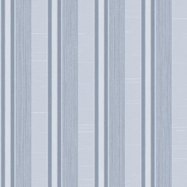 Unbranded Palazzo Striped Saxe Wallpaper in Dark Blue