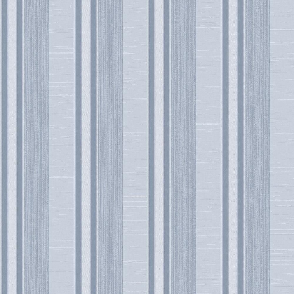 Palazzo 2 Collection Dark Blue Silk Stripe Vinyl on Non-Woven Non-Pasted Wa
