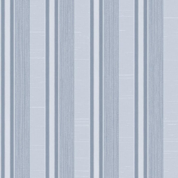 Unbranded Palazzo 2 Collection Dark Blue Silk Stripe Vinyl on Non-Woven Non-Pasted Wallpaper Sample