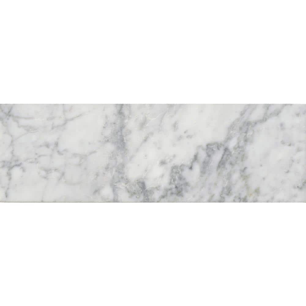Arabescato Carrara Honed Marble Tile 4 in. x 12 in., Floor & Wall (5 sq. ft./Case)  Natural Stone price history on PriceWatchPro