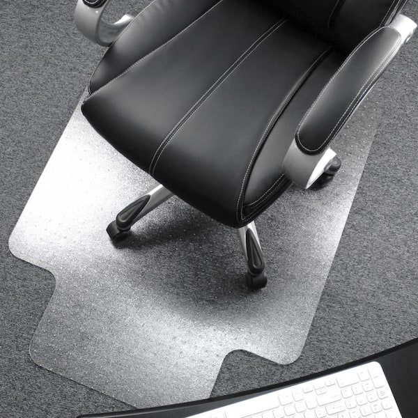 Ultimat Clear 48 in. x 53 in. Polycarbonate Lipped Indoor Chair Mat for Carpets up to 1/2 in.