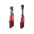 M12 FUEL 12V Lithium-Ion Brushless Cordless 3/8 in. Ratchet and Extended Reach Ratchet Combo Kit (Tool-Only)