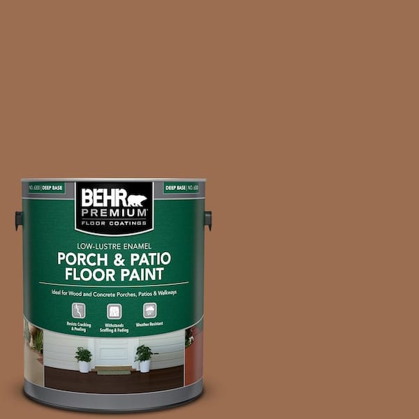 BEHR PREMIUM 1 gal. #PMD-88 Sorrel Brown Low-Lustre Enamel Interior/Exterior Porch and Patio Floor Paint