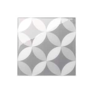 Vintage Bazzzini Grigio Gray 7.75 in. x 7.75 in. Vinyl Peel and Stick Tile (1.59 sq. ft./4-pack)